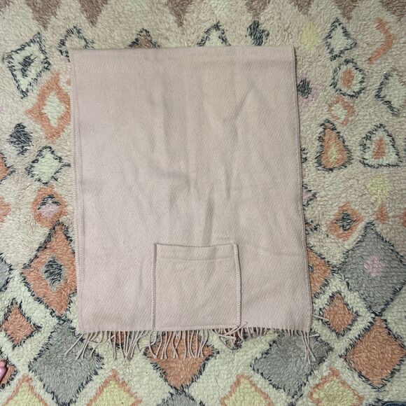 Lapuan Kankurit Arvo Pocket Large Shawl 100% Wool Fringe Pink Ladies Wrap Scarf - Picture 2 of 5